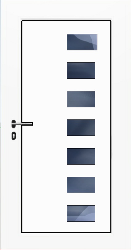 Ulazna vrata / Desna / 1000 x 2100 / Bijela / Prima 4001