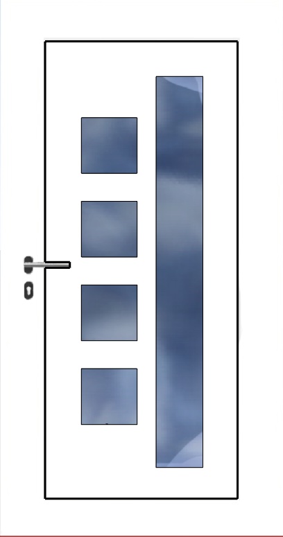 Ulazna vrata / Desna / 1000 x 2000 / Bijela / Prima 6001