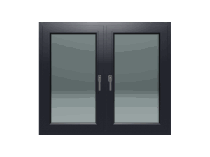 Dvokrilni prozor / x / 1600 x 1200 / Antracit / Dvoslojno staklo
