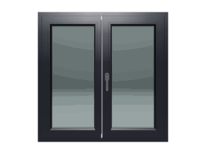 Dvokrilni prozor / Desni / 1200 x 1200 / Antracit / Dvoslojno staklo