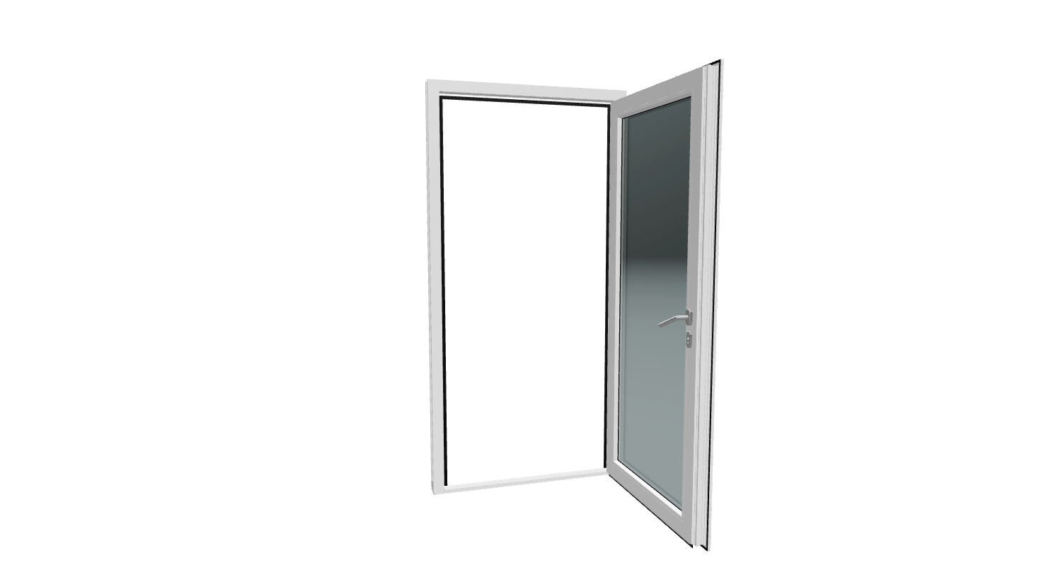 Ulazna vrata / Desna / 1000 x 2000 / Bijela / Prima 2001 - Slika 2