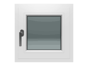 Jednokrilni prozor / Desni / 600 x 600 / Bijela / Troslojno staklo