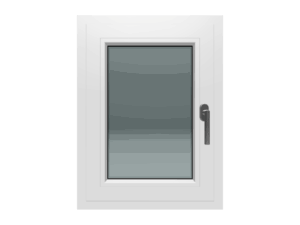 Jednokrilni prozor / Lijevi / 600 x 800 / Bijela / Troslojno staklo