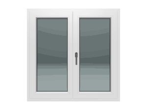 Dvokrilni prozor / Desni / 1400 x 1200 / Bijela / Dvoslojno staklo