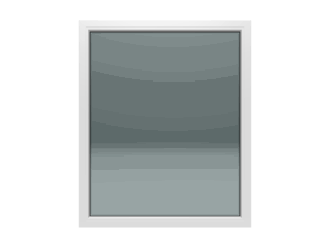 Jednokrilni prozor / Fix / 1000 x 1000 / Bijeli / Troslojno staklo