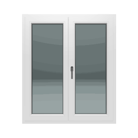 Dvokrilni prozor / Desni / 1200 x 1400 / Bijela / Dvoslojno staklo
