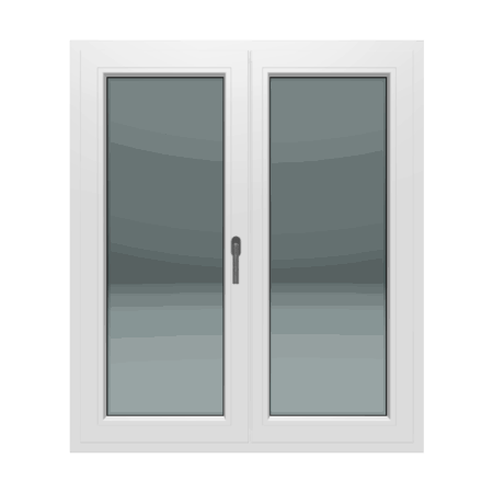 Dvokrilni prozor / Lijevi / 1200 x 1400 / Bijela / Troslojno staklo