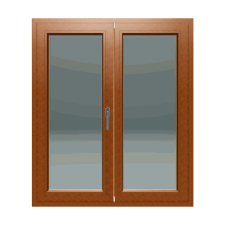 Dvokrilni prozor / Lijevi / 1200 x 1400 / Zlatni hrast / Dvoslojno staklo