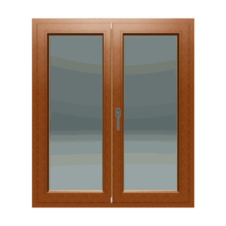 Dvokrilni prozor / Desni / 1200 x 1400 / Zlatni hrast / Dvoslojno staklo