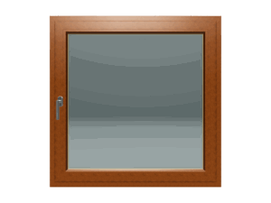 Jednokrilni prozor / Desni / 1200 x 1200 / Zlatni hrast / Dvoslojno staklo