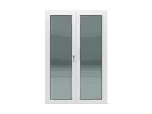 Dvokrilni prozor / Lijevi / 1600 x 2100 / Bijeli / Troslojno staklo