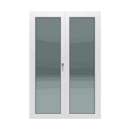 Dvokrilni prozor / Lijevi / 1600 x 2100 / Bijeli / Troslojno staklo