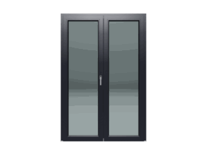 Dvokrilni prozor / Lijevi / 1600 x 2100 / Antracit / Dvoslojno staklo