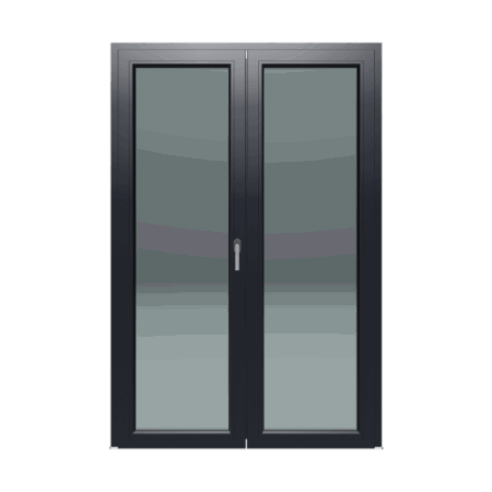 Dvokrilni prozor / Lijevi / 1400 x 2100 / Antracit / Dvoslojno staklo