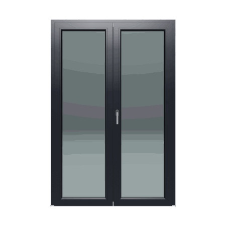 Dvokrilni prozor / Desni / 1600 x 2100 / Antracit / Dvoslojno staklo