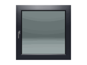 Jednokrilni prozor / Desni / 1200 x 1200 / Antracit / Troslojno staklo