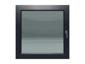 Jednokrilni prozor / Lijevi / 1200 x 1200 / Antracit/ Troslojno staklo