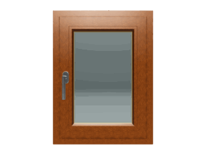 Jednokrilni prozor / Desni / 600 x 800 / Zlatni hrast / Dvoslojno staklo - MRAZ