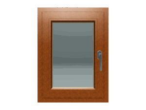 Jednokrilni prozor / Lijevi / 600 x 800 / Zlatna hrast / Dvoslojno staklo